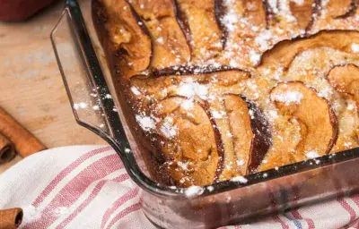 Budín de manzana